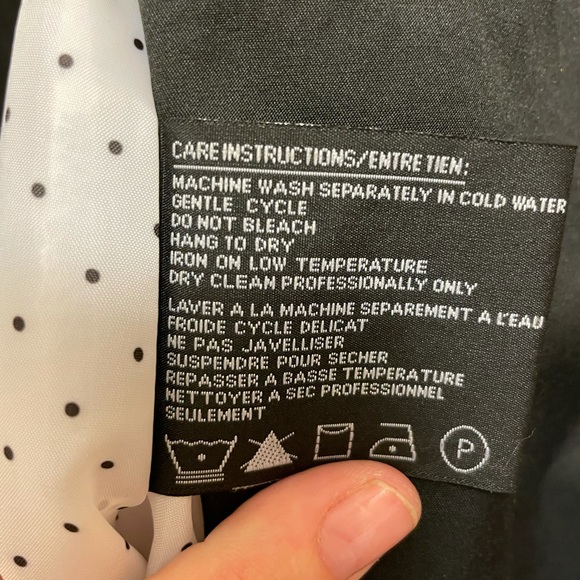 Simon Chang Black Trench Coat | Size 6 - Picture 7 of 8